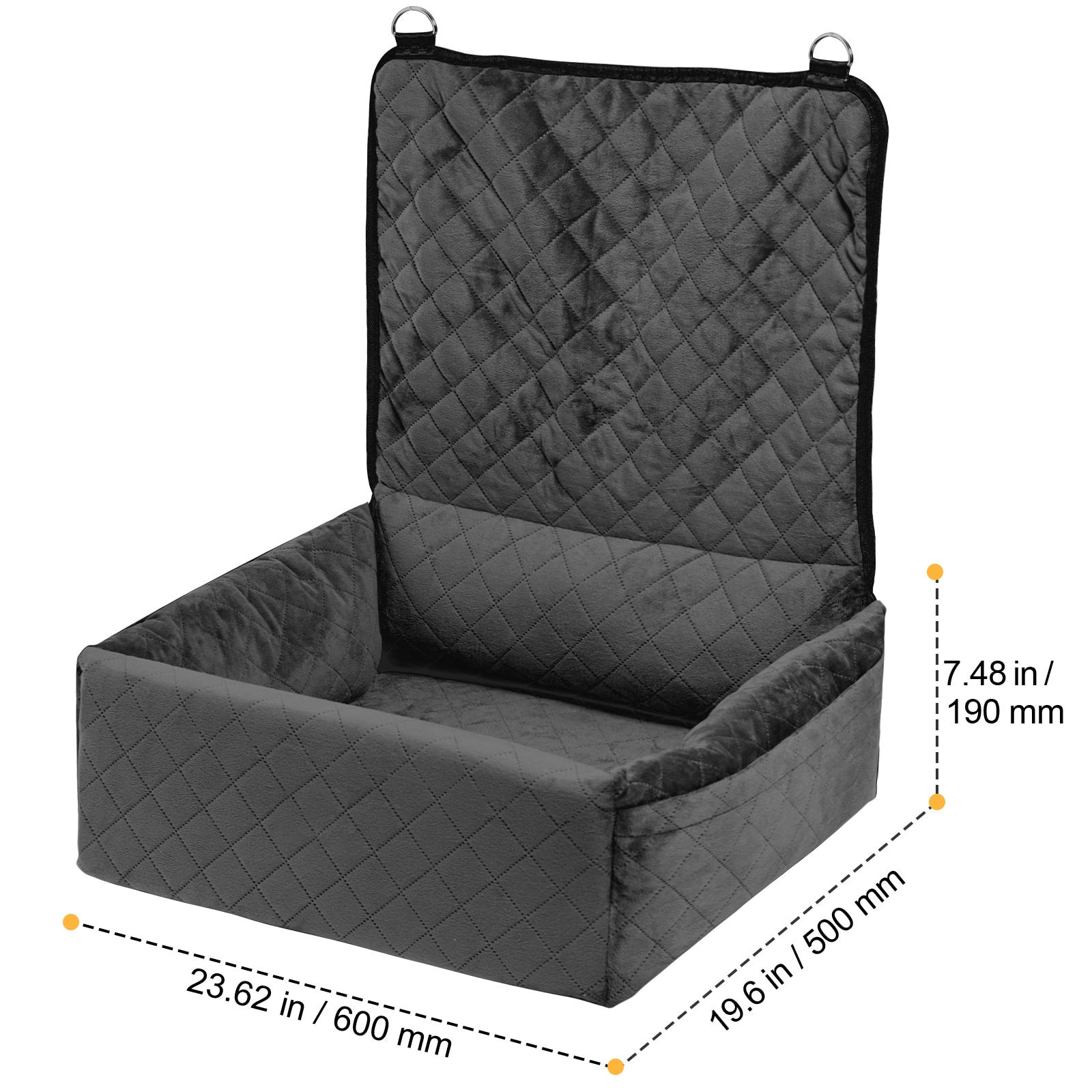 Dog Booster Car Seat For Small And Medium Dogs Comfortable Travel_voghion.com